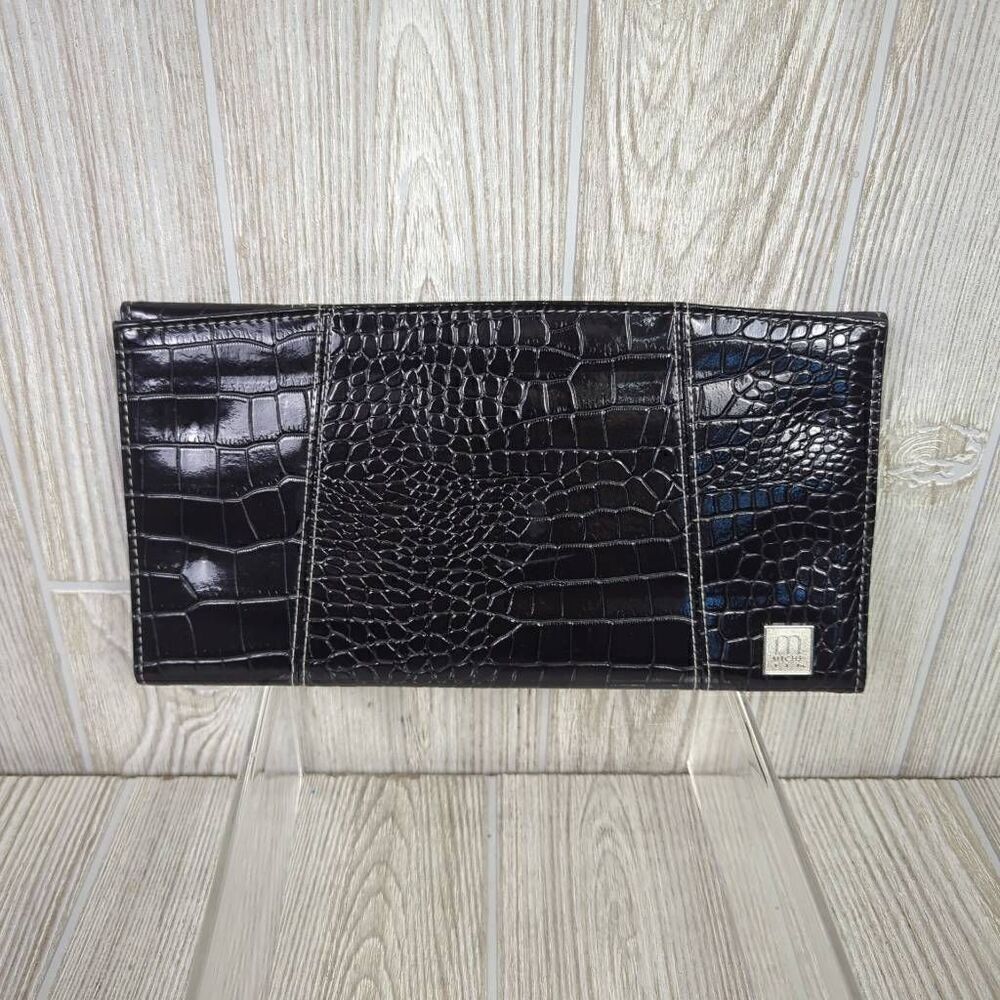 Miche Womens Classic Crocodile Patent Leather Shell Bag Purse Cover Black